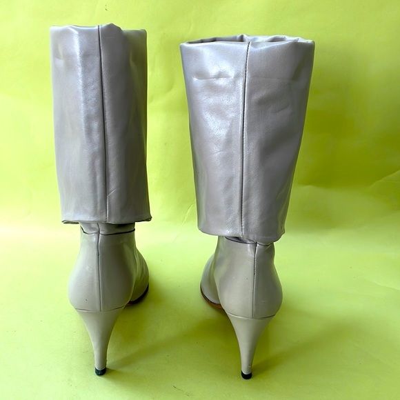 Vintage 80’s light gray Nordstrom all leather over the knee boots - Picture 9 of 16